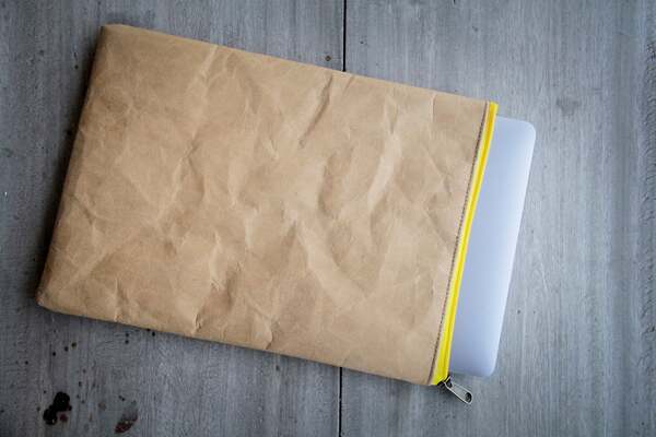 Kraft Papier : Laptop Case/ Tasche, Macbook Hülle 13 " - 14 " Zoll. Lederop günstig online kaufen