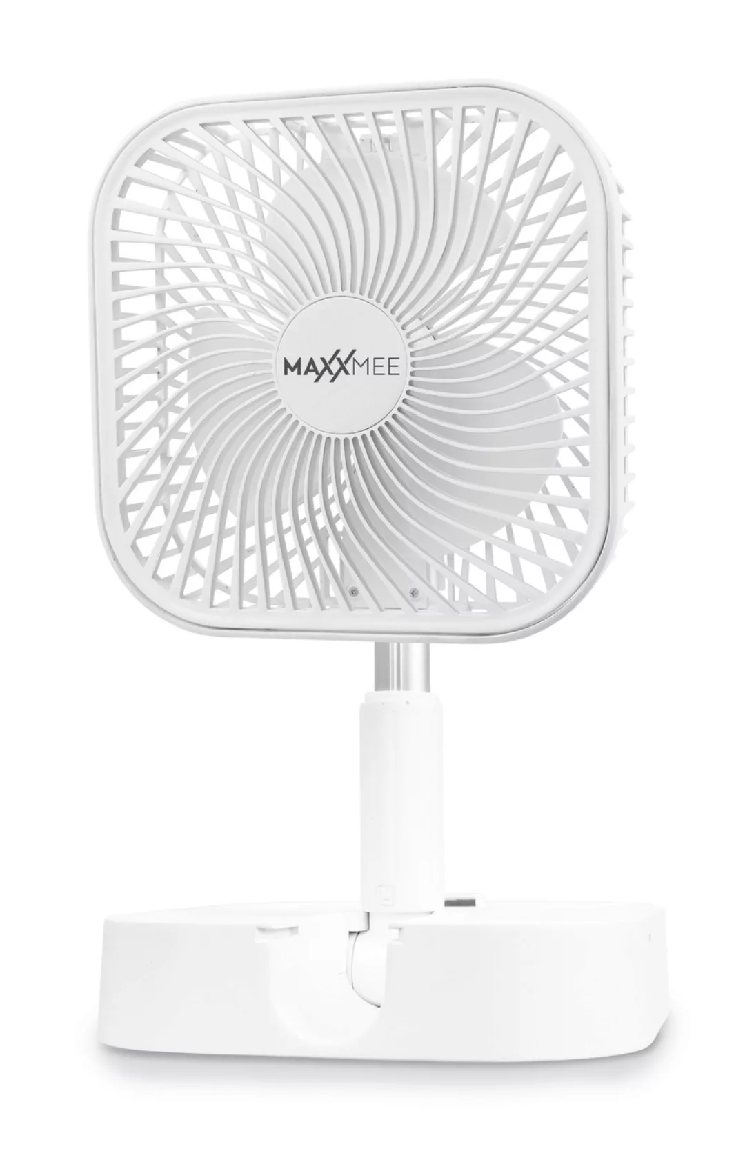 MAXXMEE Stand- & Tisch-Ventilator, klappbar, akkubetrieben, 3,7V, weiß günstig online kaufen