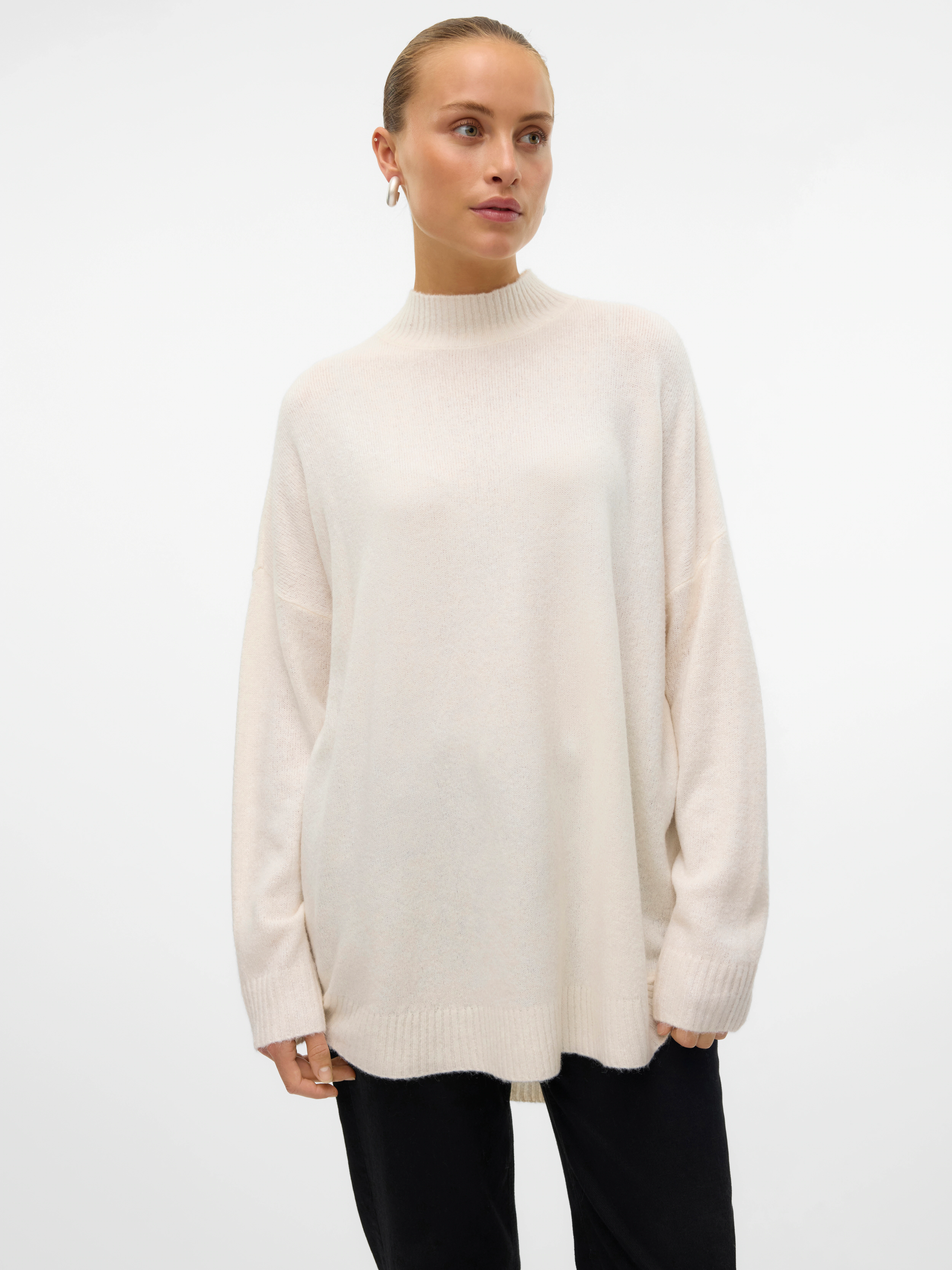 Vero Moda Strickpullover VMPLAZA LS HIGHNECK LONG PULLOVER GA BOO günstig online kaufen