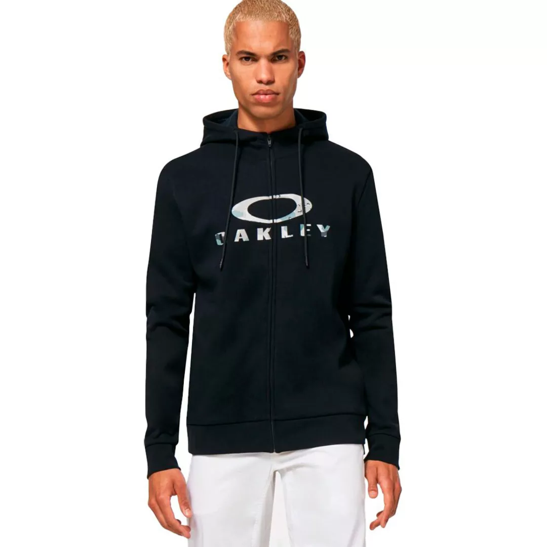 Oakley Apparel Bark 2.0 Sweatshirt Mit Reißverschluss L Black / Camo Grey günstig online kaufen