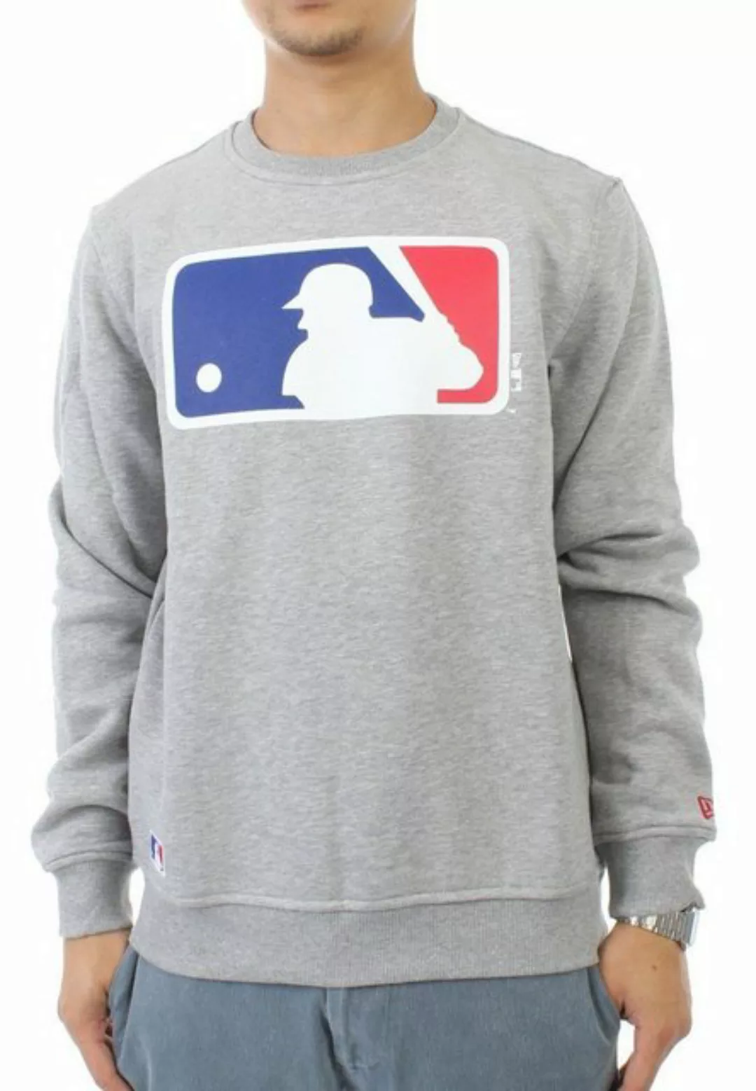 New Era Sweater New Era Nos Crew Pullover Men MLBLOG Hellgrau günstig online kaufen