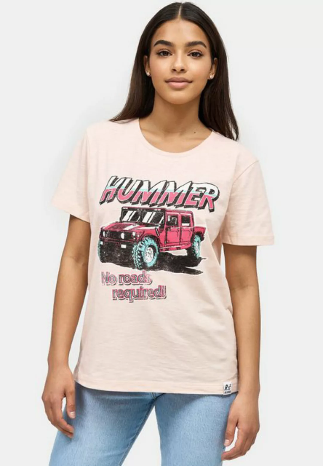 Recovered T-Shirt No Roads Required Hummer GOTS zertifizierte Bio-Baumwolle günstig online kaufen