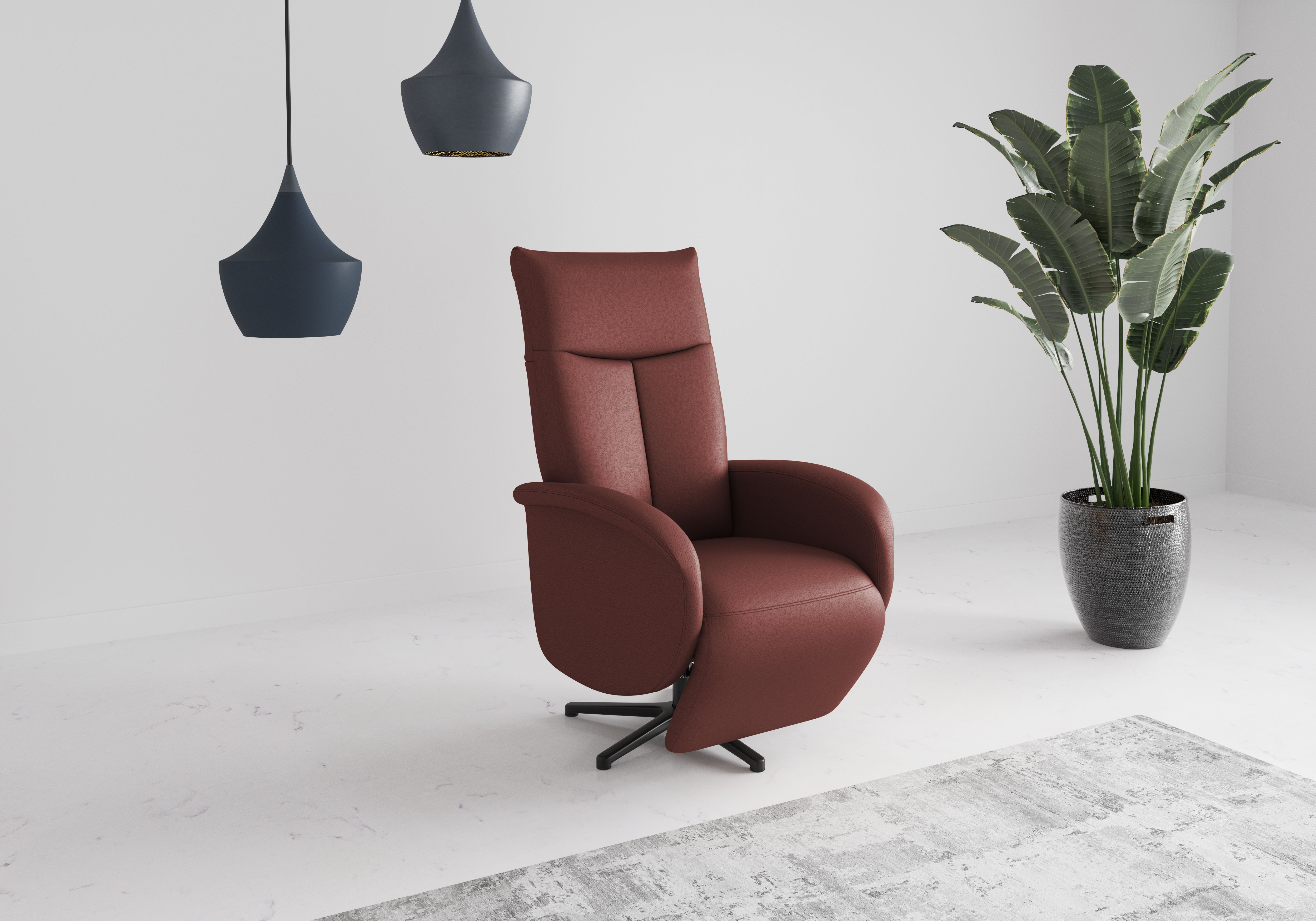 sit&more TV-Sessel "Juma, inkl. Drehfunktion & Kopfteilverstellung", Höhe A günstig online kaufen
