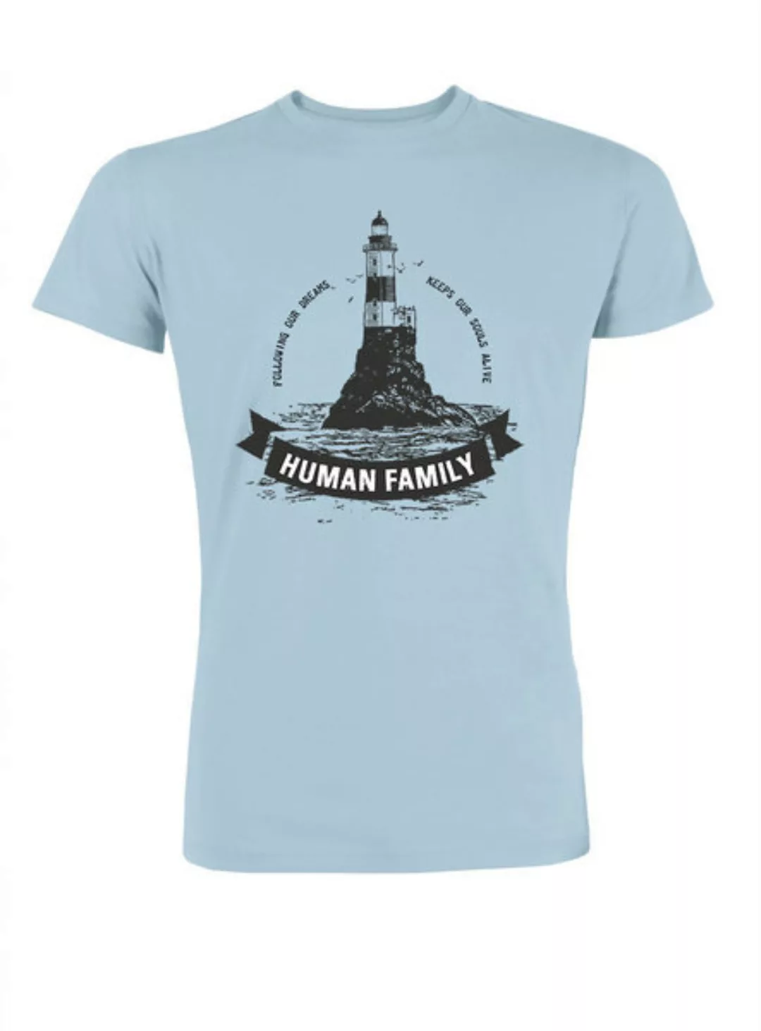 Herren T-shirt "Captain Lighthouse" Aus 100% Bio Baumwolle günstig online kaufen