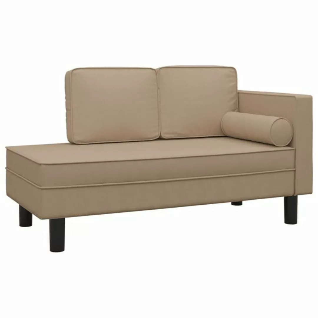 vidaXL Sofa Ottomane Liegesofa Recamiere Sofa Couch 2-Sitzer Cappuccino-Bra günstig online kaufen