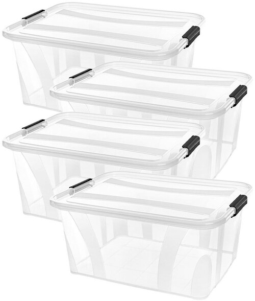 Siena Home Aufbewahrungsbox »Anzio«, (Set, 4 St.), Kunststoff, 100% recycle günstig online kaufen