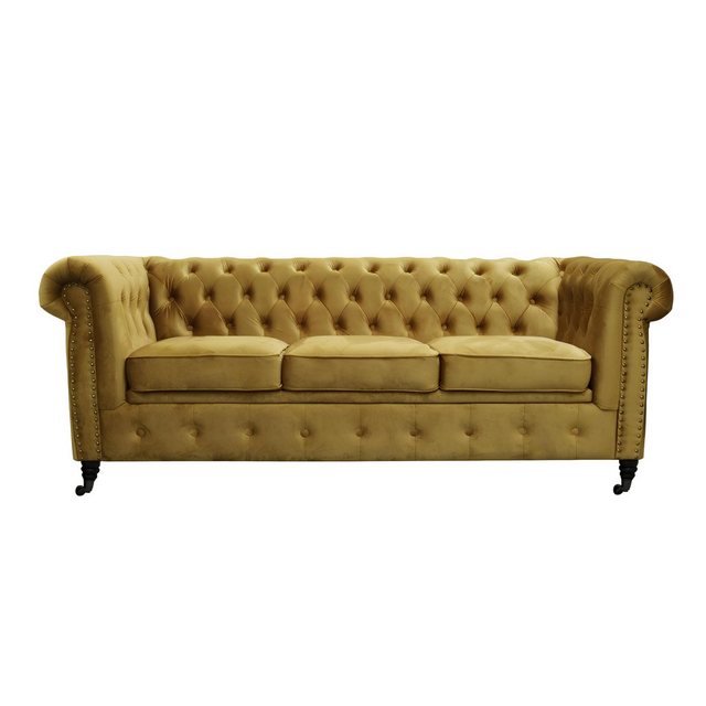 Xlmoebel Sofa Neue XXL Schlafcouch mit klassischem Chesterfield-Design, Her günstig online kaufen