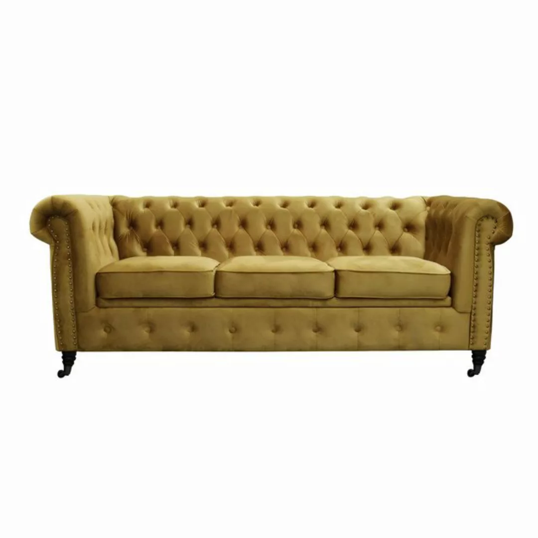 Xlmoebel Sofa Neue XXL Schlafcouch mit klassischem Chesterfield-Design, Her günstig online kaufen