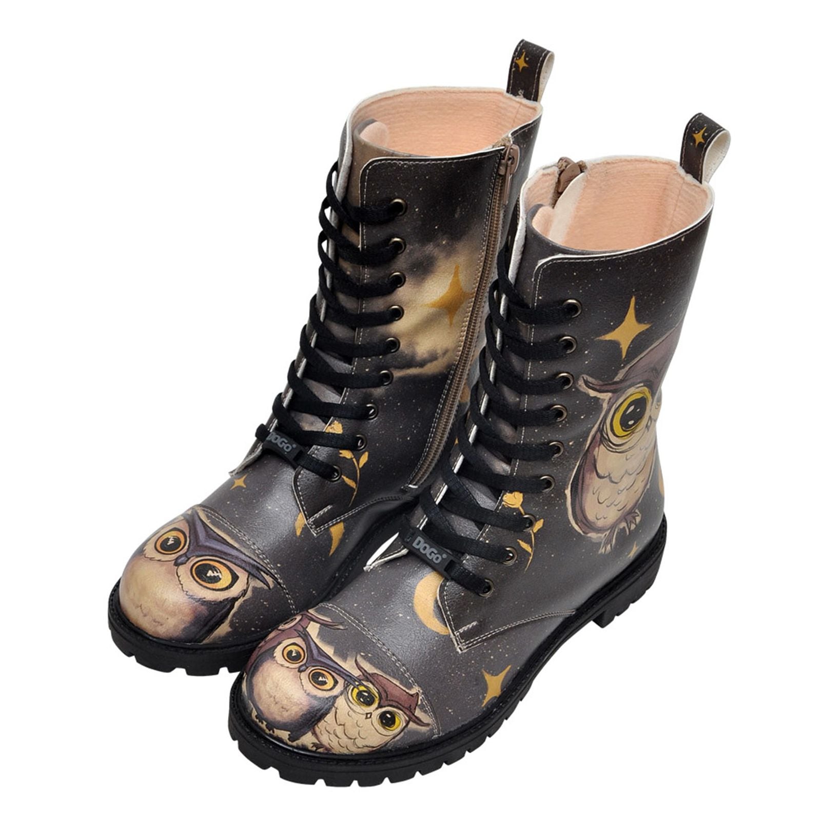 DOGO Schnürboots "Damen Zipsy Owls Family Vegan Damen Stiefel / female", Ve günstig online kaufen