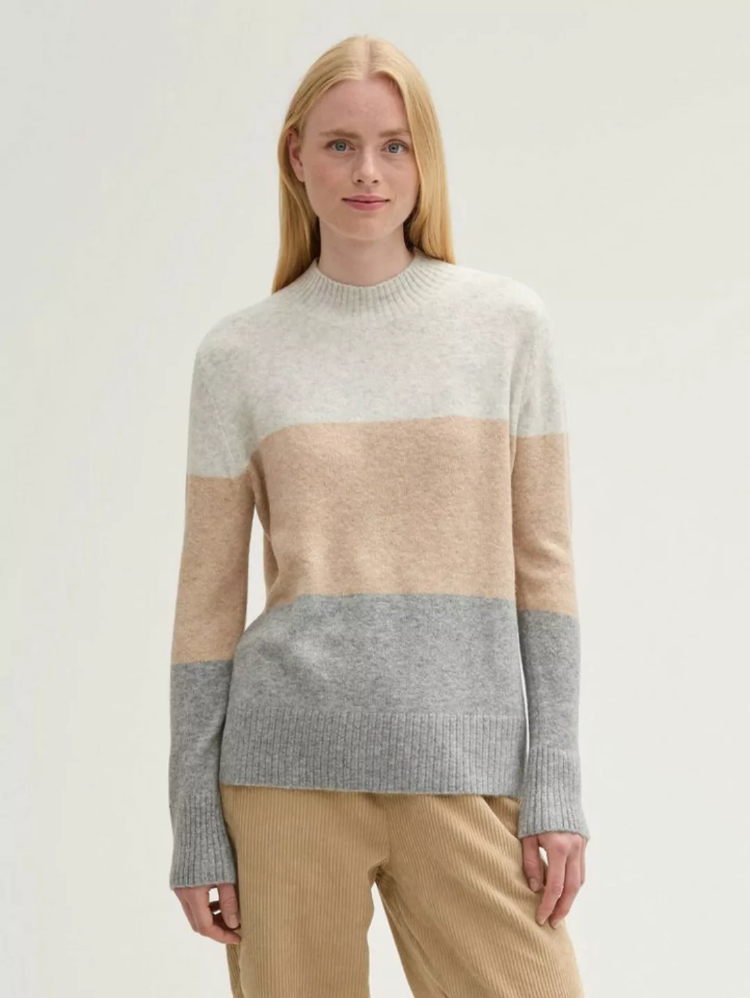 TOM TAILOR Denim Strickpullover Strickpullover mit Colour Blocking günstig online kaufen