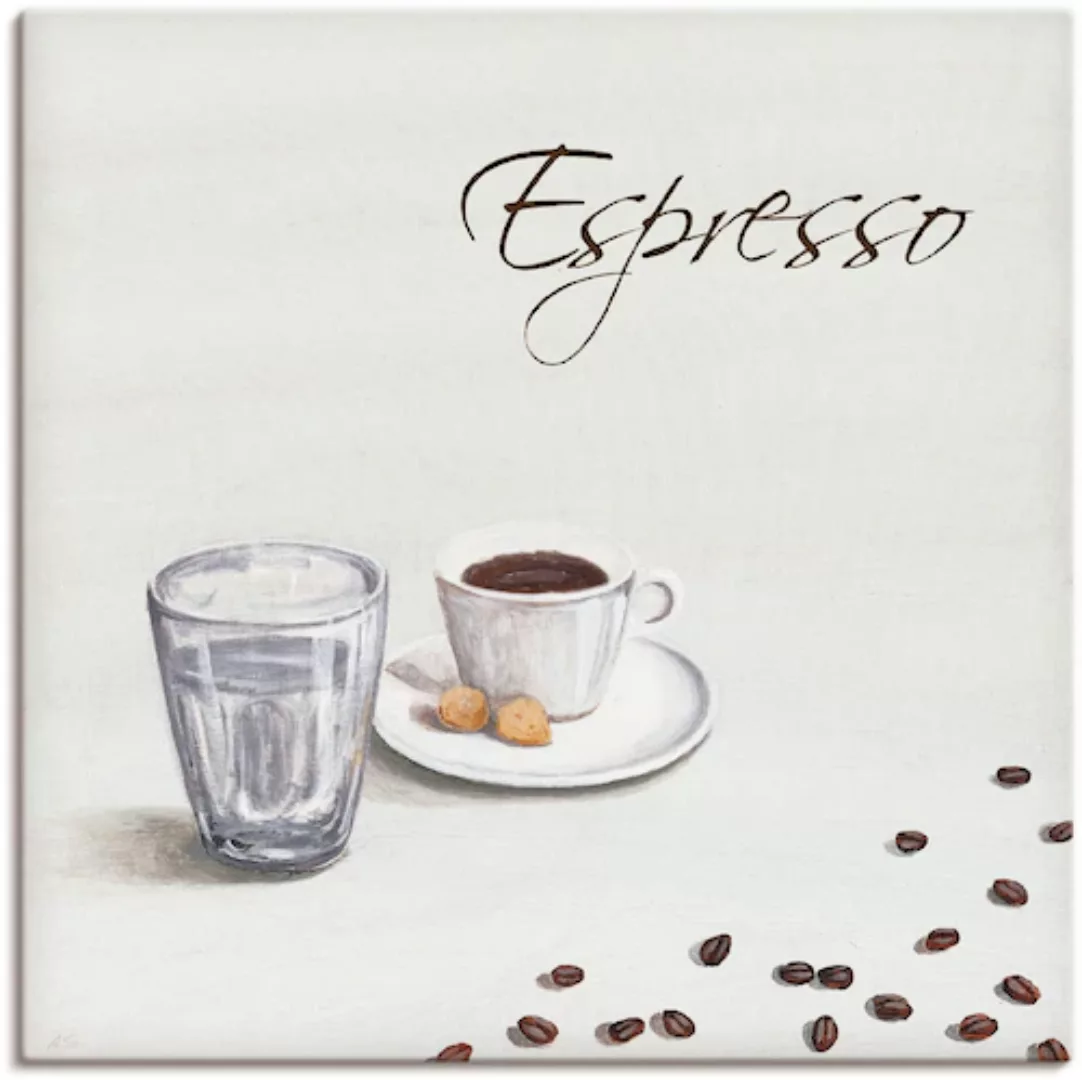 Artland Leinwandbild »Espresso III«, Getränke, (1 St.) günstig online kaufen