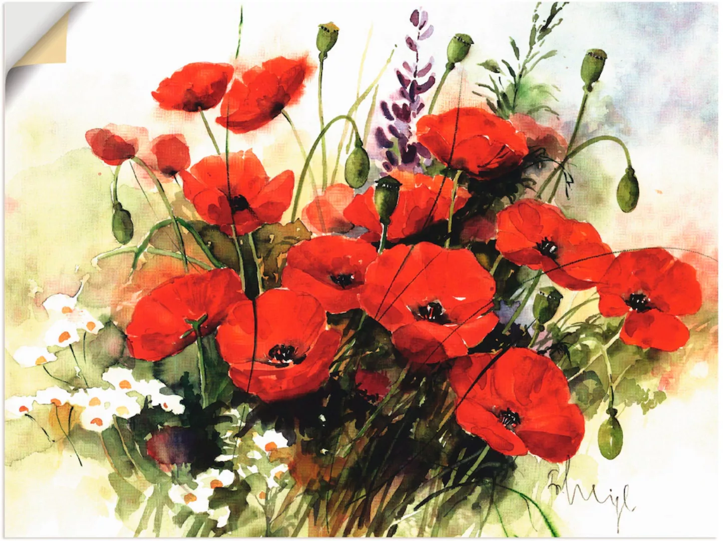 Artland Wandbild "Blumen Zusammenstellung III", Blumen, (1 St.), als Leinwa günstig online kaufen