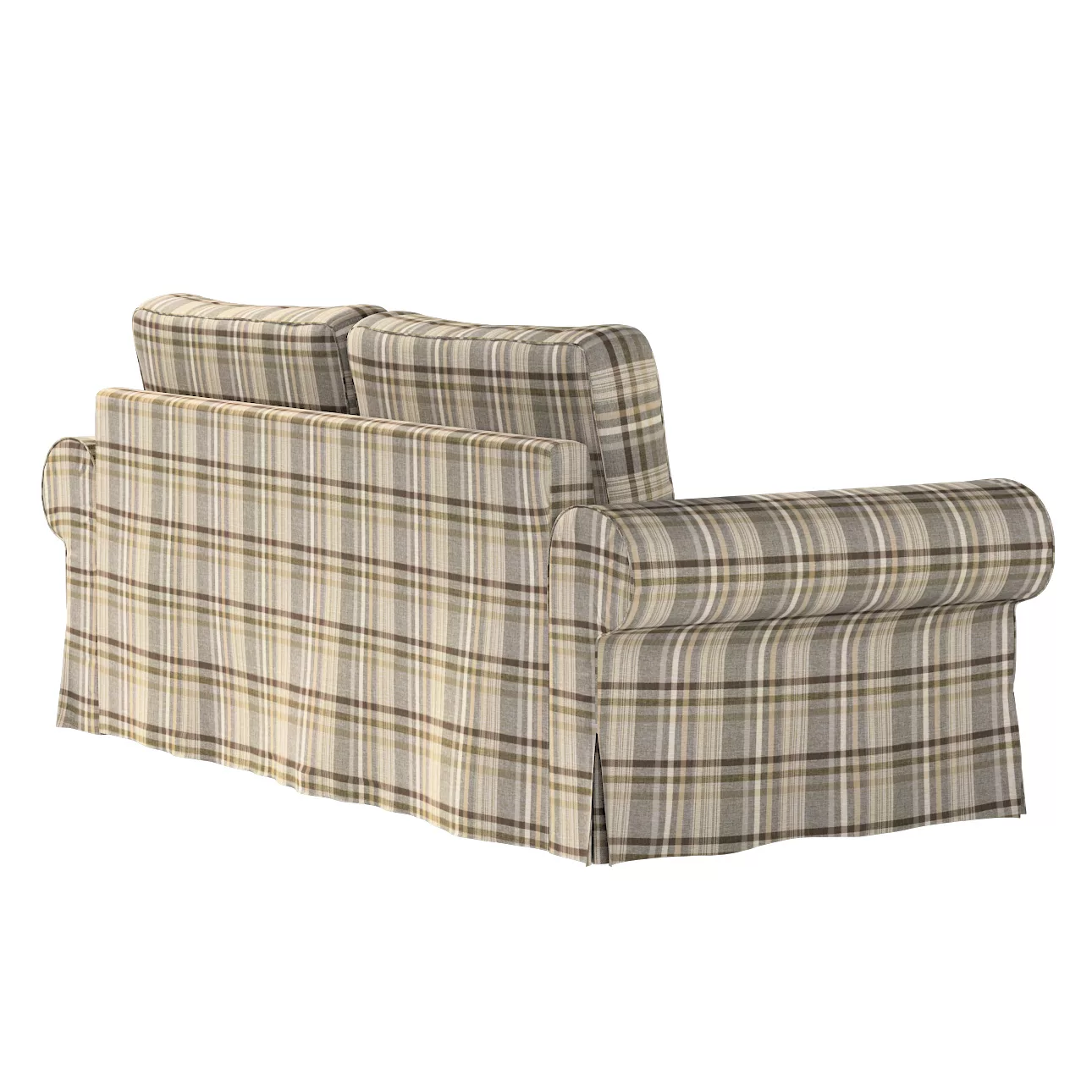 Bezug für Backabro 3-Sitzer Sofa ausklappbar, braun- beige, Bezug für Backa günstig online kaufen