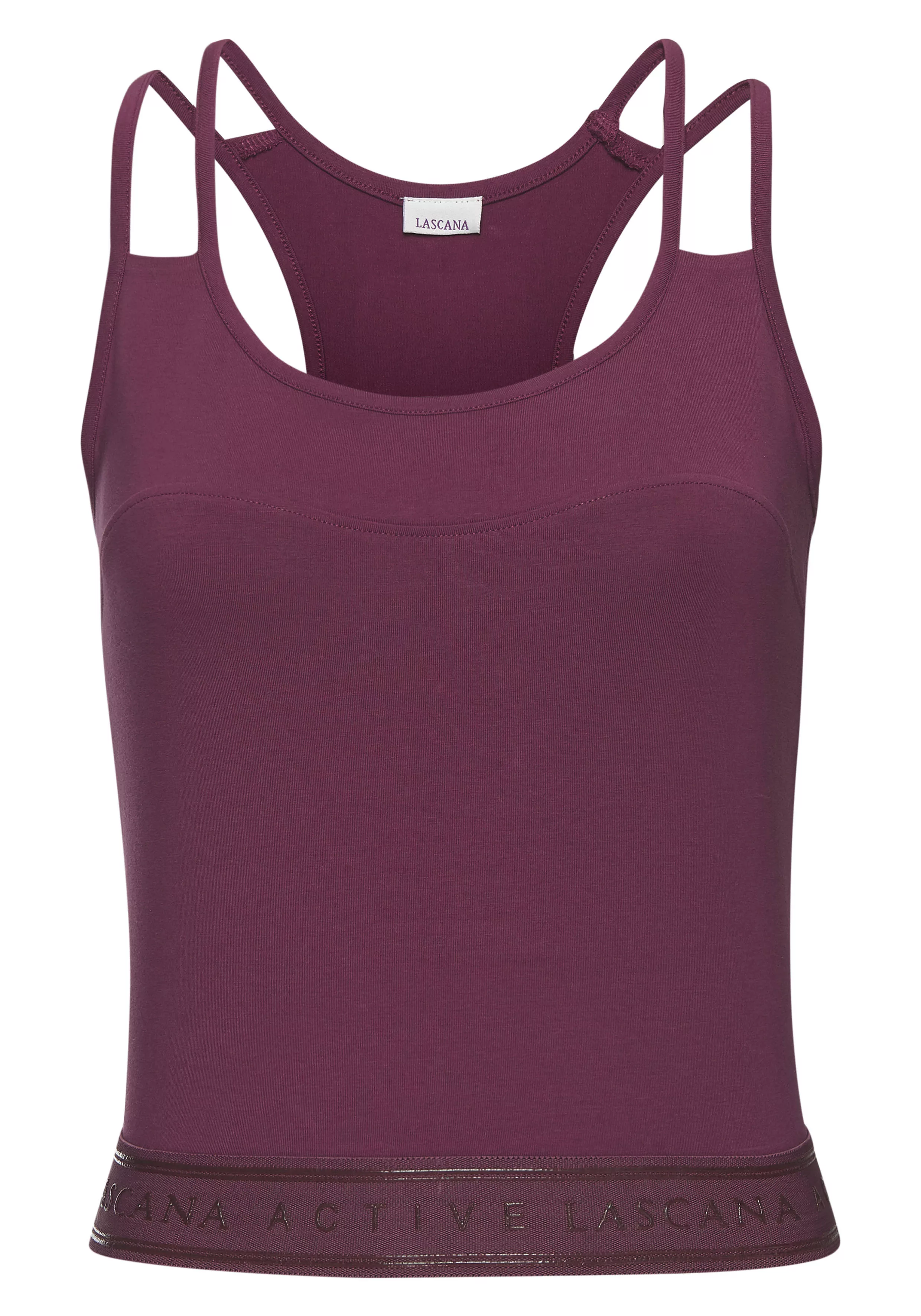 LASCANA ACTIVE Crop-Top, mit Teilungsnaht günstig online kaufen