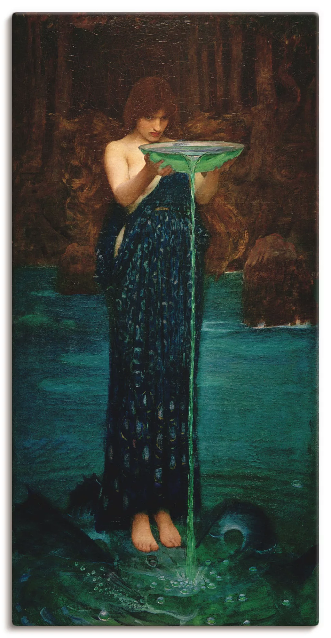 Artland Leinwandbild "Circe Invidiosa", Frau, (1 St.), auf Keilrahmen gespa günstig online kaufen