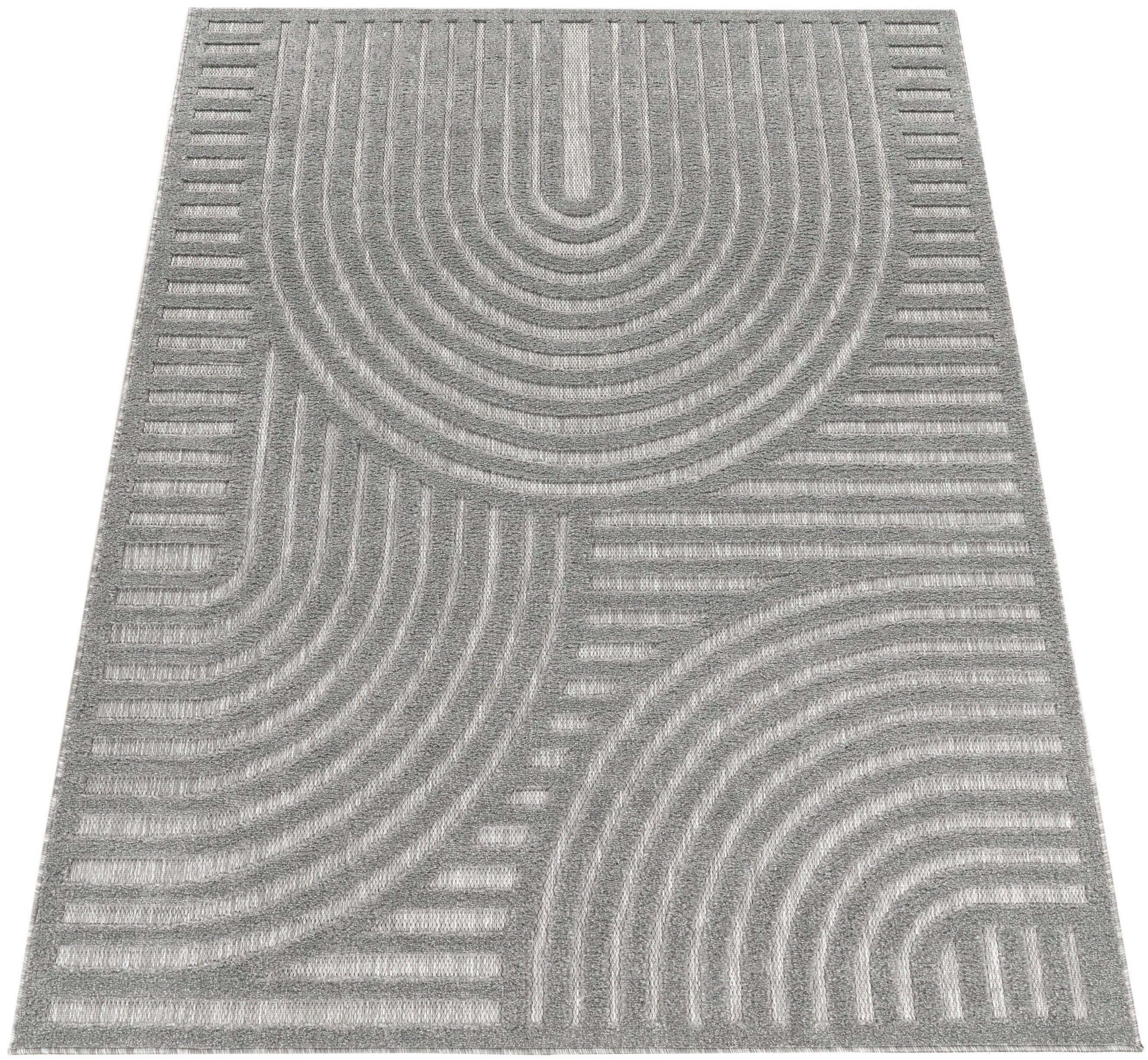 Paco Home Teppich »Livorno 674«, rechteckig, 14 mm Höhe, Uni Farben, modern günstig online kaufen