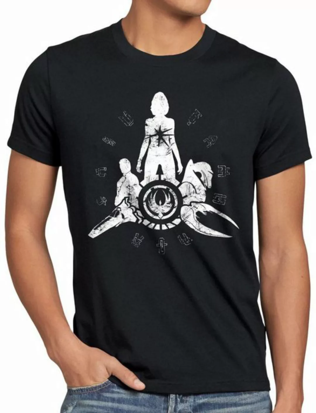 style3 Print-Shirt Herren T-Shirt Battle Stars galactica space günstig online kaufen