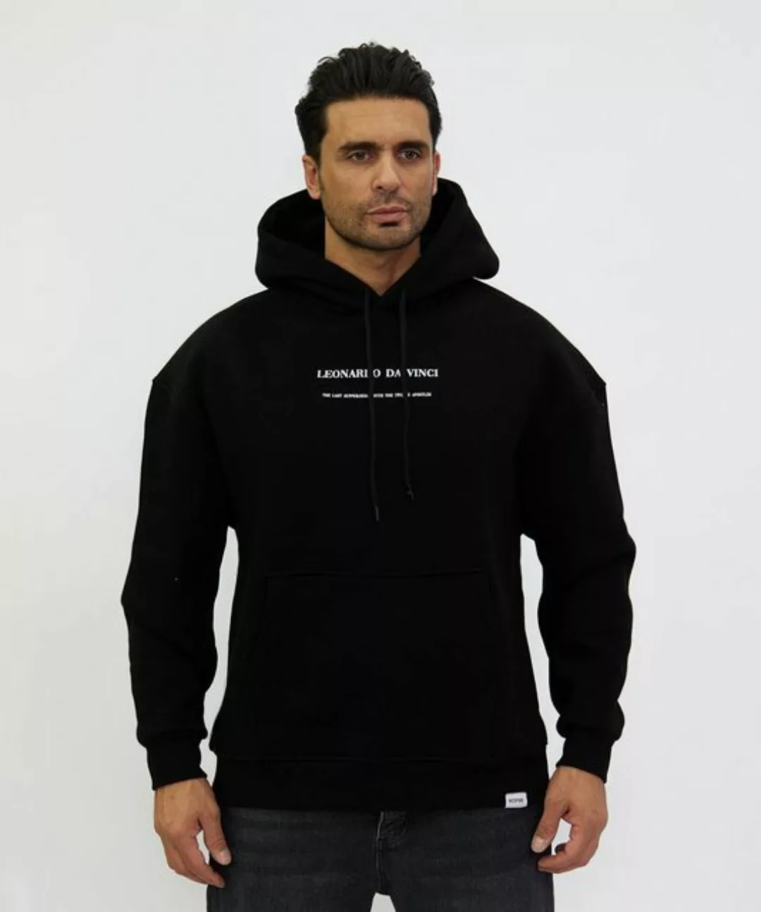 Denim Distriqt Kapuzensweatshirt Herren Oversize Sweatshirt mit LEONARDO DA günstig online kaufen