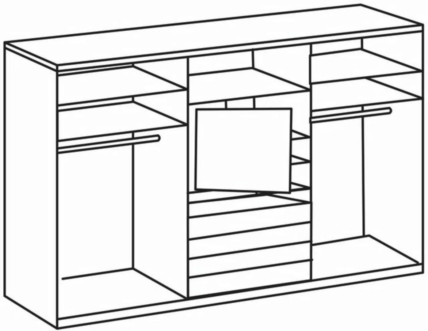 Wimex Schwebetürenschrank Magic by fresh to go tolles EXTRA: mit drehbarem günstig online kaufen