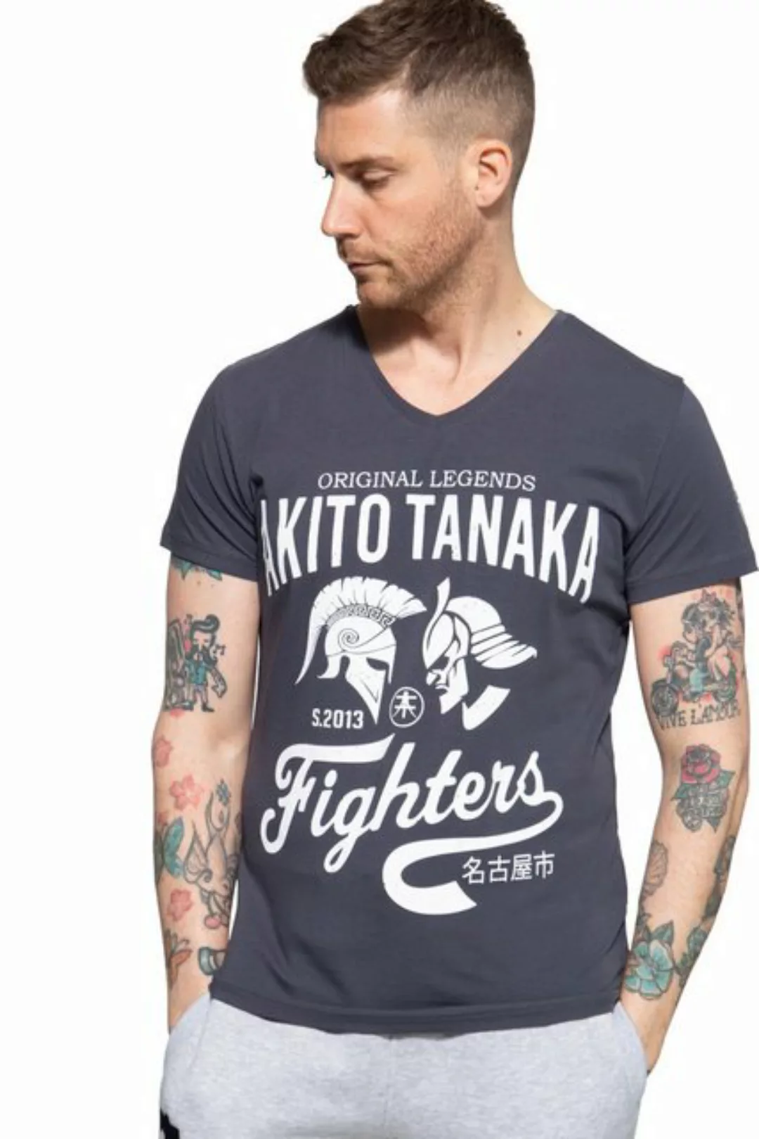 Akito Tanaka T-Shirt Gladiator Fighters (1-tlg) mit coolem Kontrast-Print günstig online kaufen