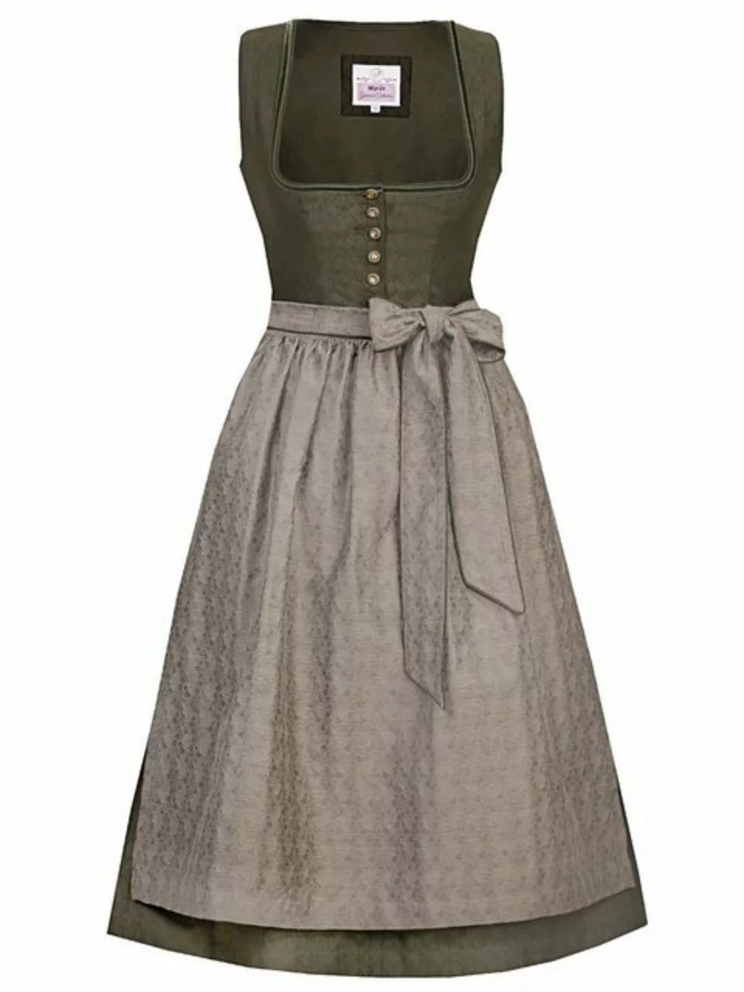 MarJo Trachtenkleid Midi Dirndl 2tlg. 75cm LINA efeu günstig online kaufen