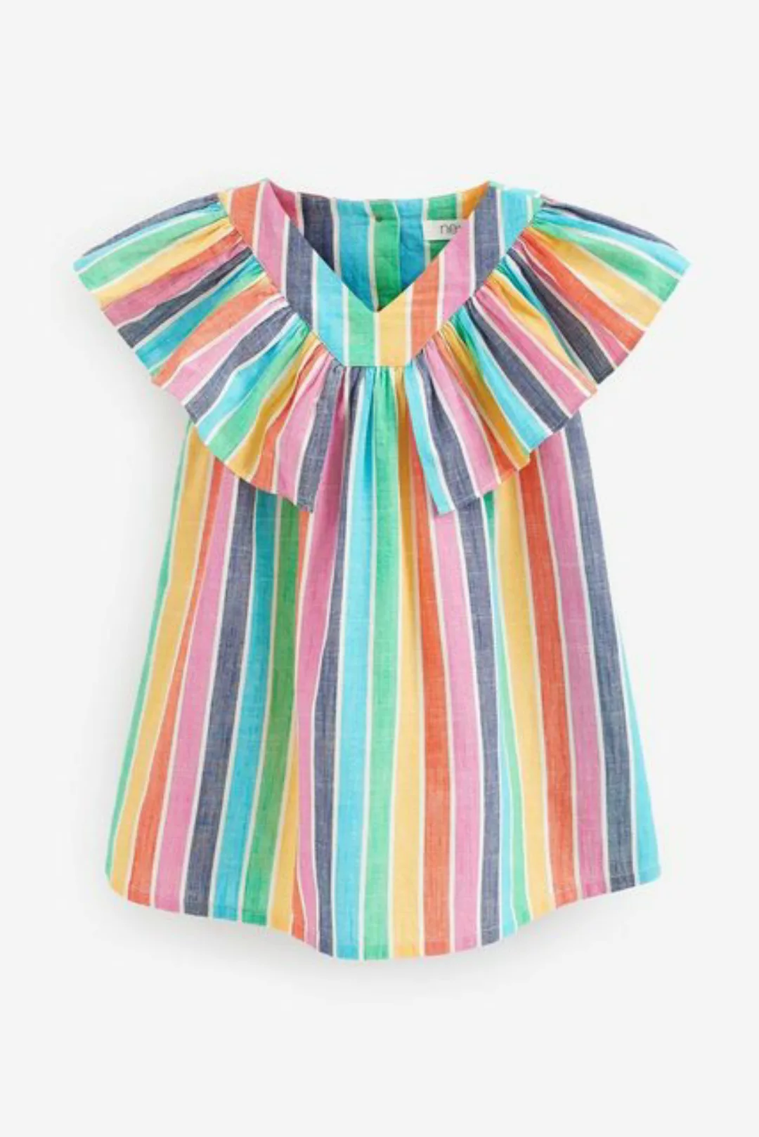 Next Sommerkleid Rüschenkleid aus Baumwolle (1-tlg) günstig online kaufen