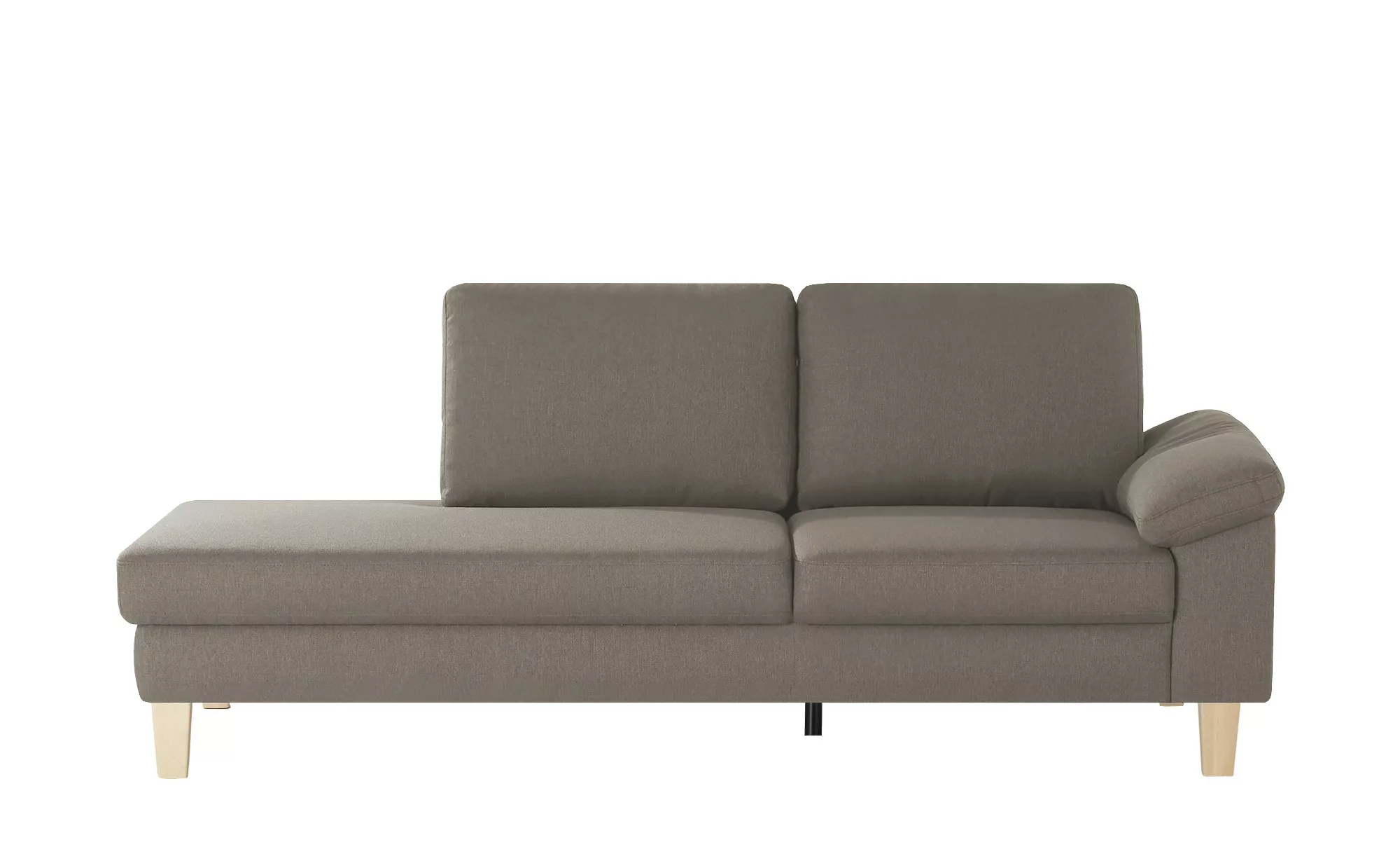 Recamiere  Bena - braun - 218 cm - 86 cm - 97 cm - Polstermöbel > Sofas > E günstig online kaufen