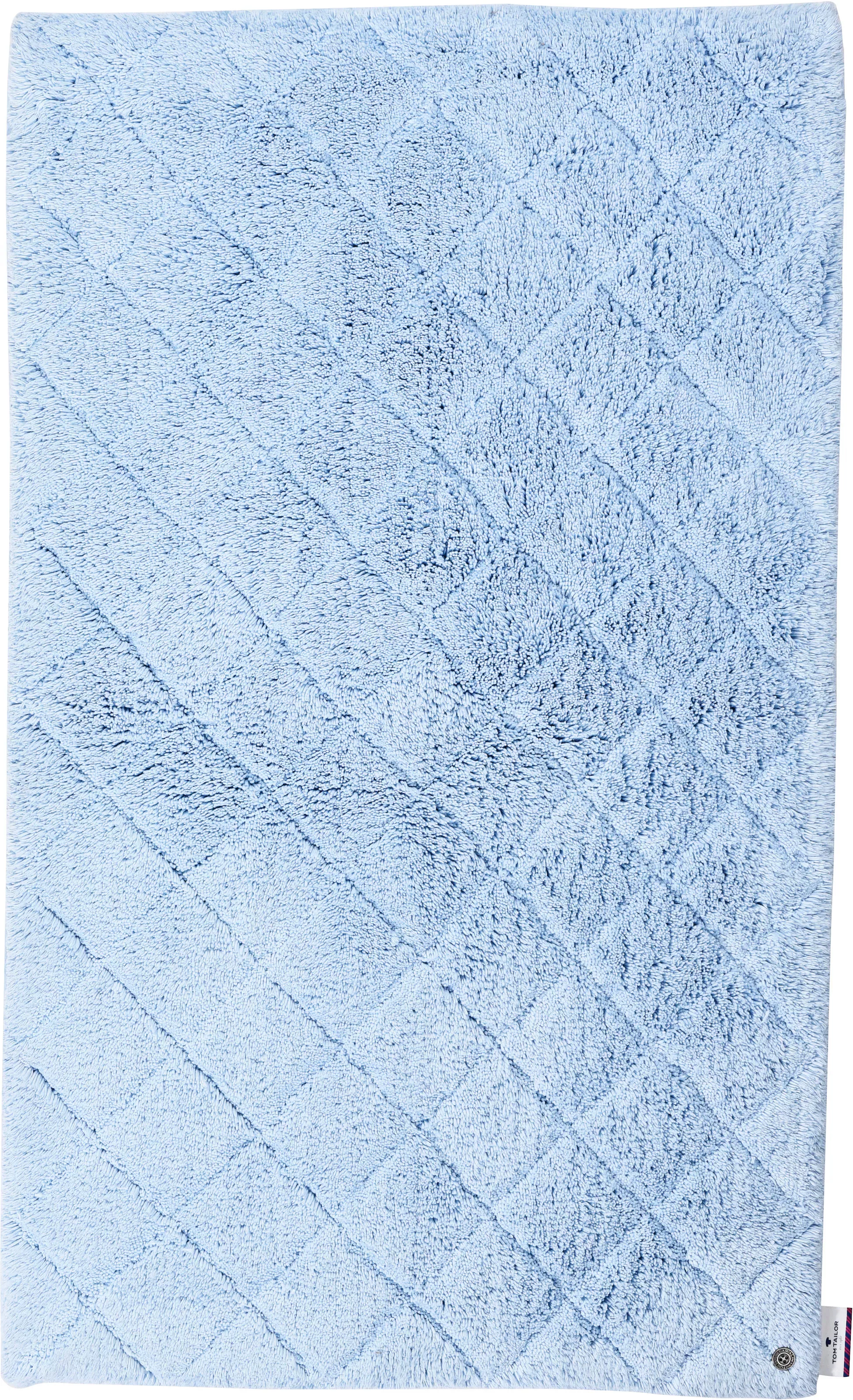 TOM TAILOR HOME Badematte »Cotton Diamond«, Höhe 20 mm, rutschhemmend besch günstig online kaufen