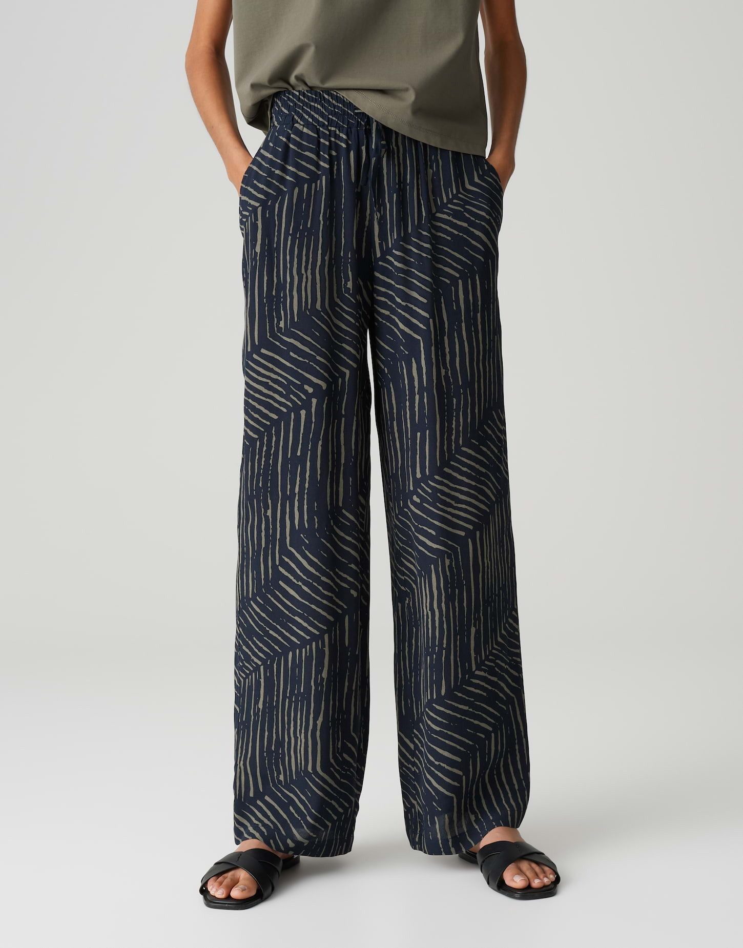 OPUS Stoffhose MAROU PALM LEAVES mit günstig online kaufen