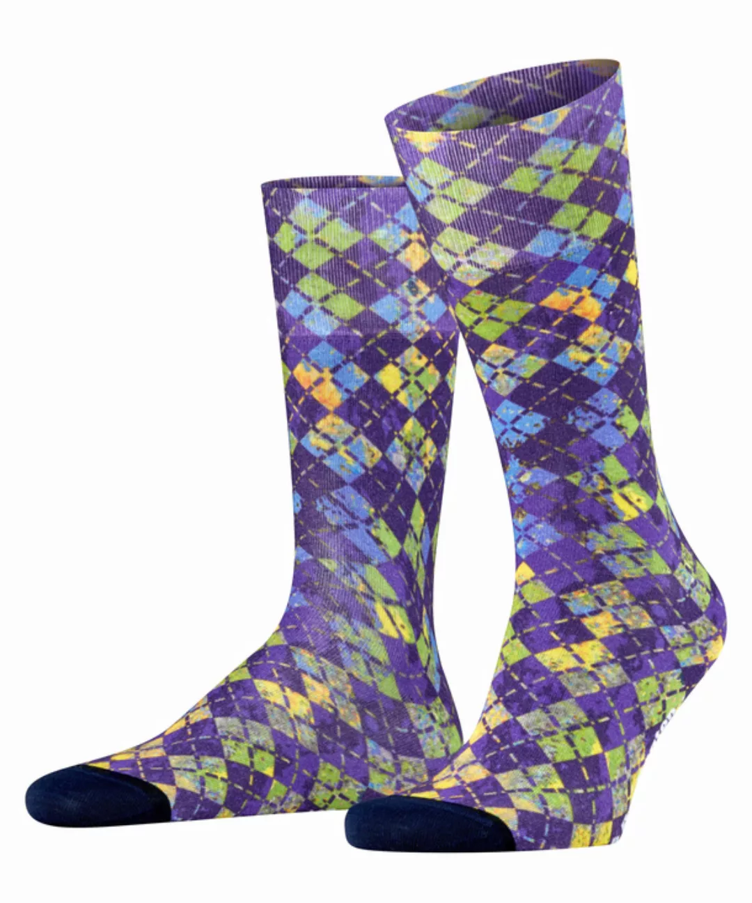 Burlington Argyle Punk Herren Socken, 40-46, Blau, Baumwolle, 21902-612002 günstig online kaufen