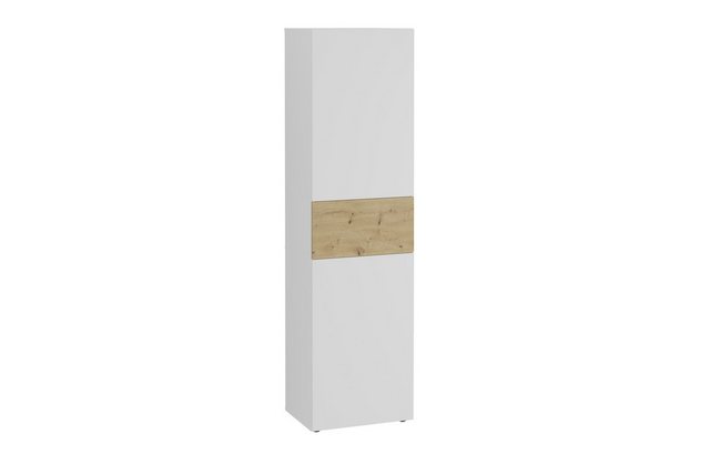 FMD Möbel Garderobenschrank in Brillantweiß-Artisan Eiche - 5,4x19,9x4cm (B günstig online kaufen