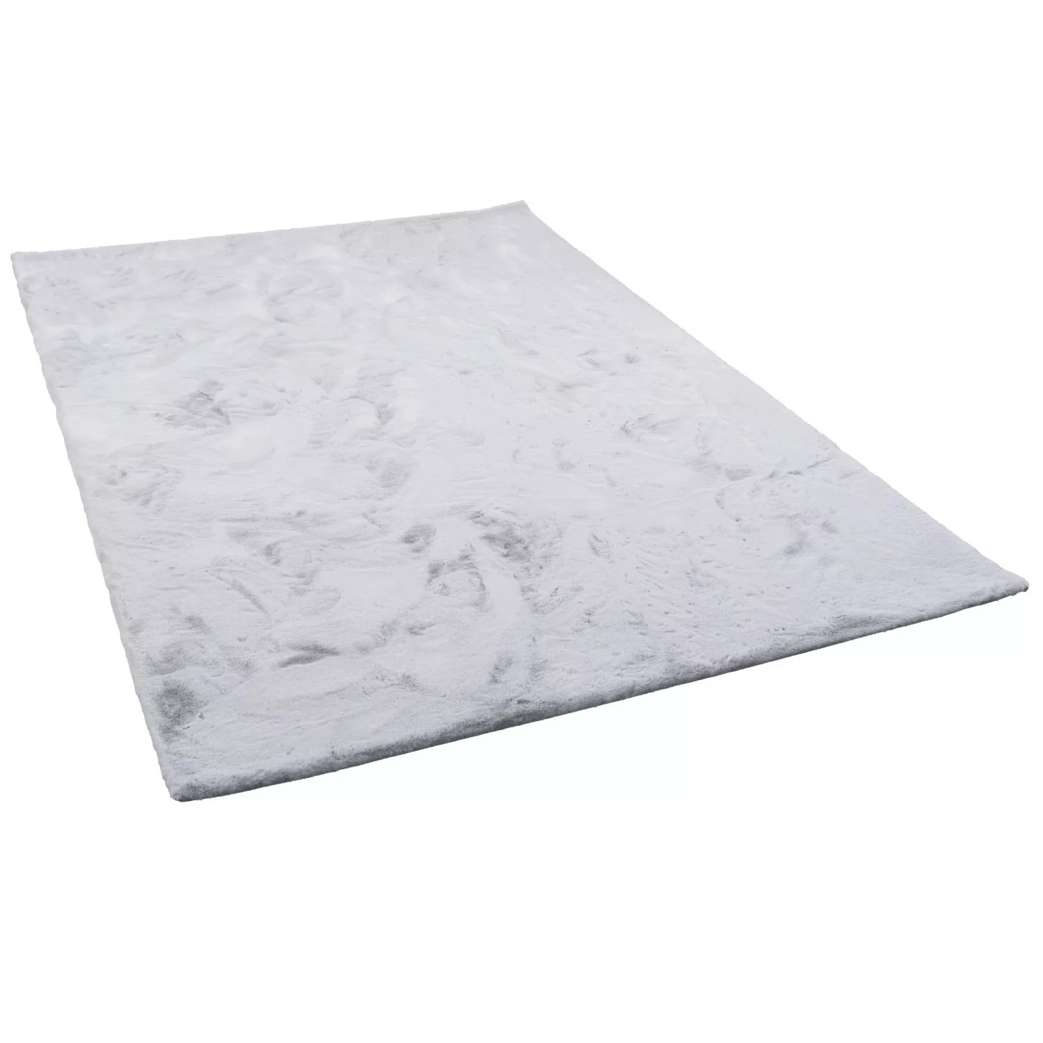 Pergamon Luxus Super Soft Fellteppich Plush Hellgrau 120x170cm günstig online kaufen