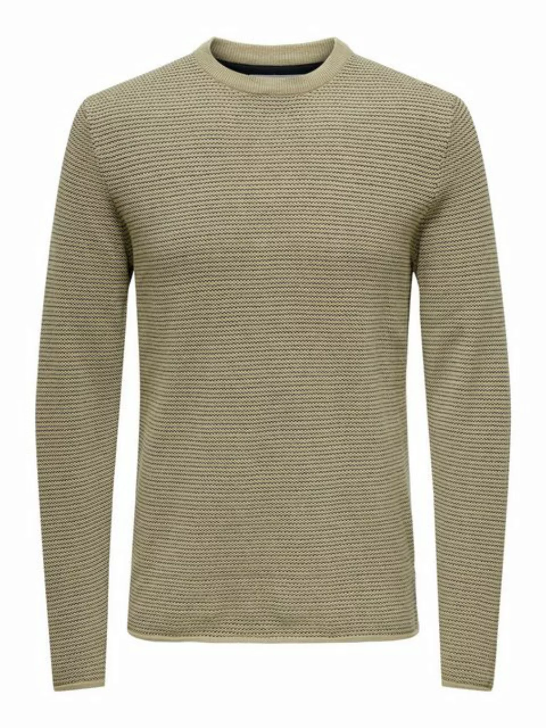 ONLY & SONS Strickpullover Pullover Rundhals Langarm Sweater 7819 in Braun günstig online kaufen