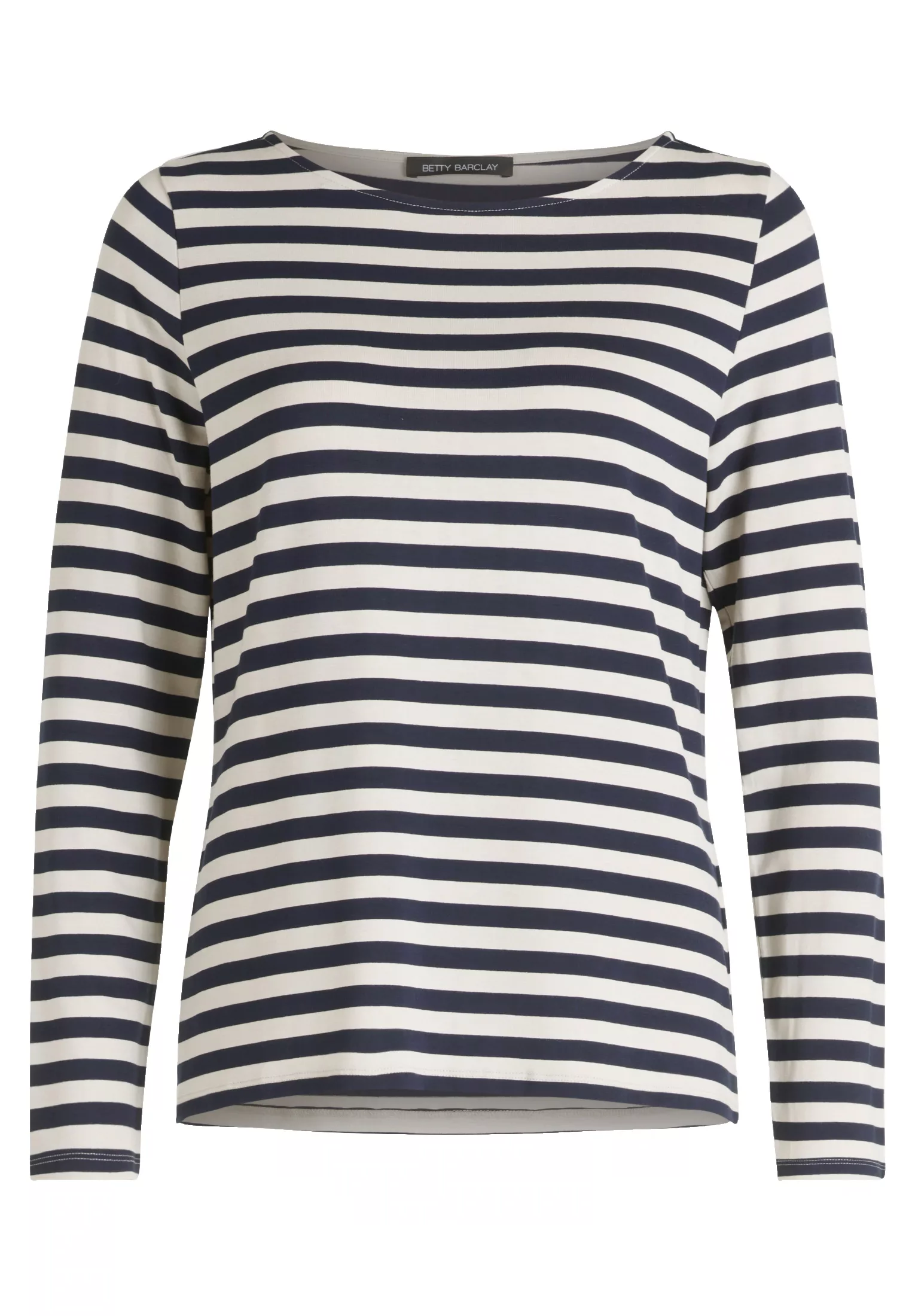 Betty Barclay Kurzarmshirt "Betty Barclay Ringelshirt mit U-Boot-Ausschnitt günstig online kaufen