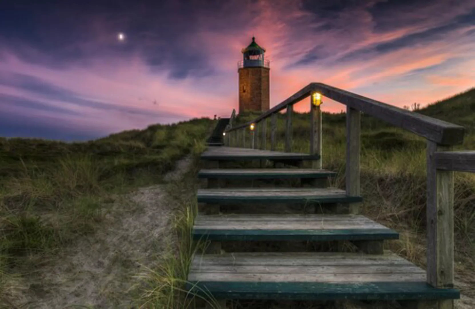 Papermoon Fototapete »Photo-Art THOMAS SIEGEL, WEG ZUM LEUCHTTURM« günstig online kaufen