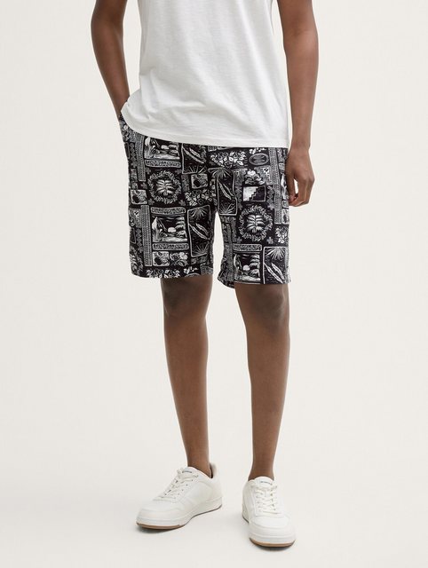 TOM TAILOR Denim Shorts Relaxed Shorts mit Leinenanteil günstig online kaufen