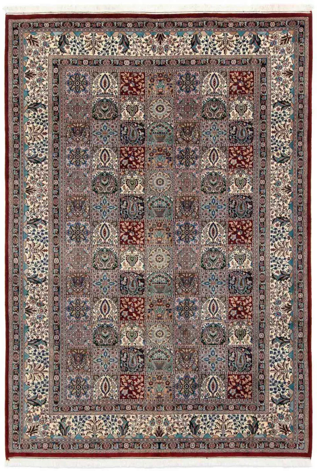 morgenland Wollteppich »Moud Felder 302 x 192 cm«, rechteckig, 10 mm Höhe, günstig online kaufen