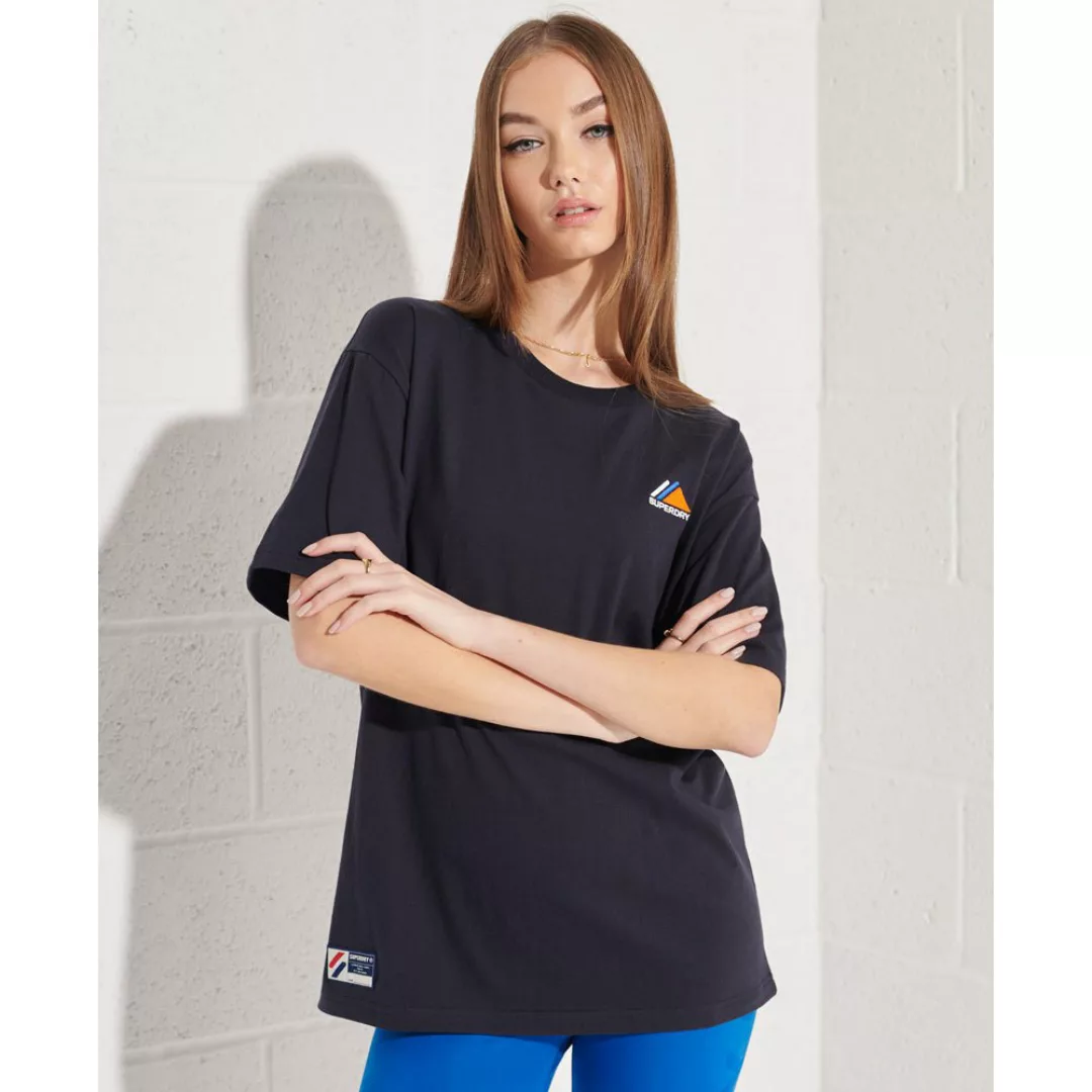 Superdry Mountain Sport Embroidered Kurzarm T-shirt XS Deep Navy günstig online kaufen
