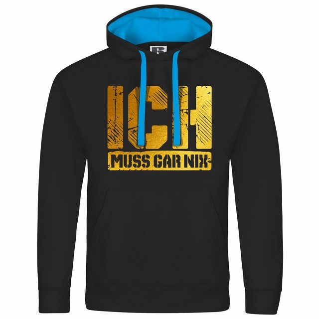 deinshirt Kapuzenpullover Herren Kapuzenpullover Ich muss gar nix gold Mit günstig online kaufen