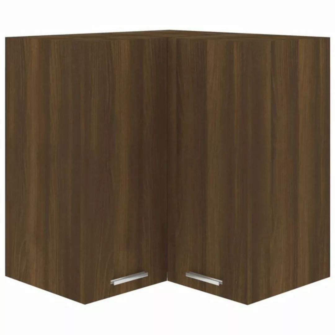 vidaXL Unterschrank Eck-Hängeschrank Braun Eiche-Optik 57x57x60 cm Holzwerk günstig online kaufen