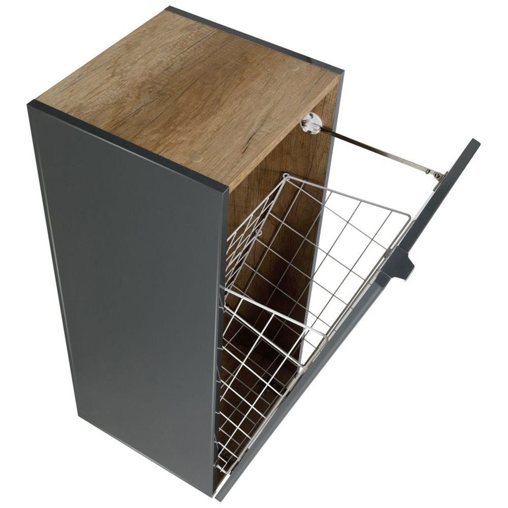 Lomadox Unterschrank AMARILLO-147-GREY Hochglanz grau mit günstig online kaufen