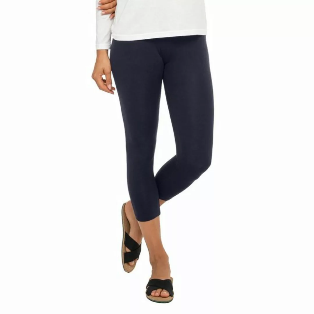 celodoro 3/4-Leggings Damen Leggings (3/4 Capri) Stretch-Jersey Hose aus Ba günstig online kaufen