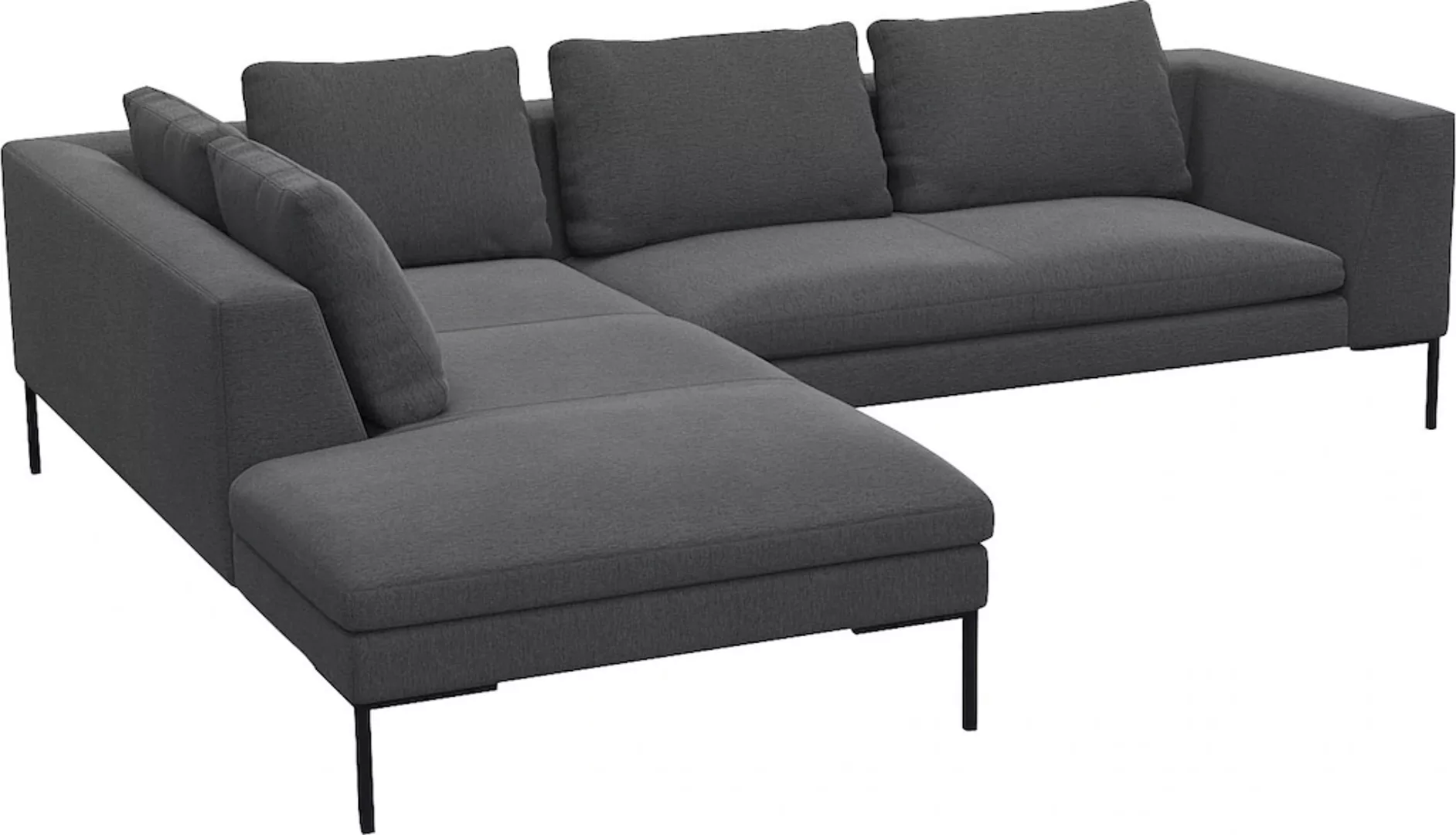 FLEXLUX Ecksofa »Loano, superbequemer Sitzkomfort durch Kaltschaum im Sitz« günstig online kaufen