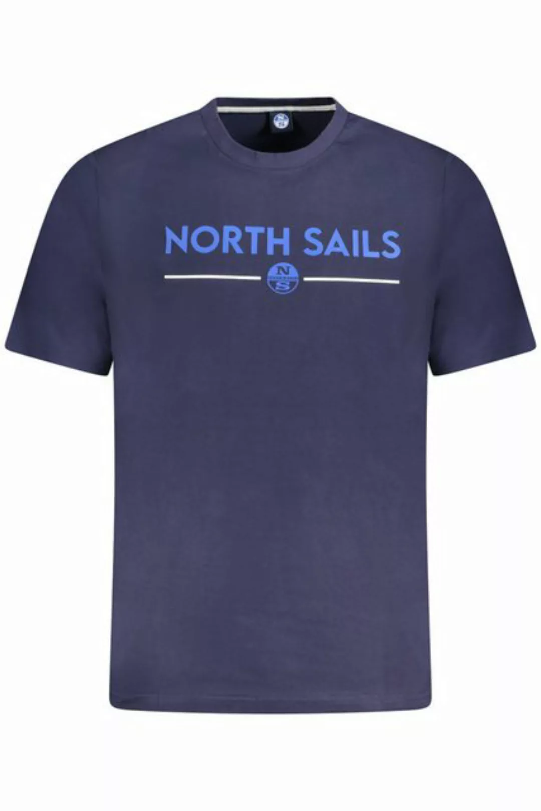 North Sails T-Shirt Blaues Herren Kurzarm T-Shirt mit Rundhals und günstig online kaufen