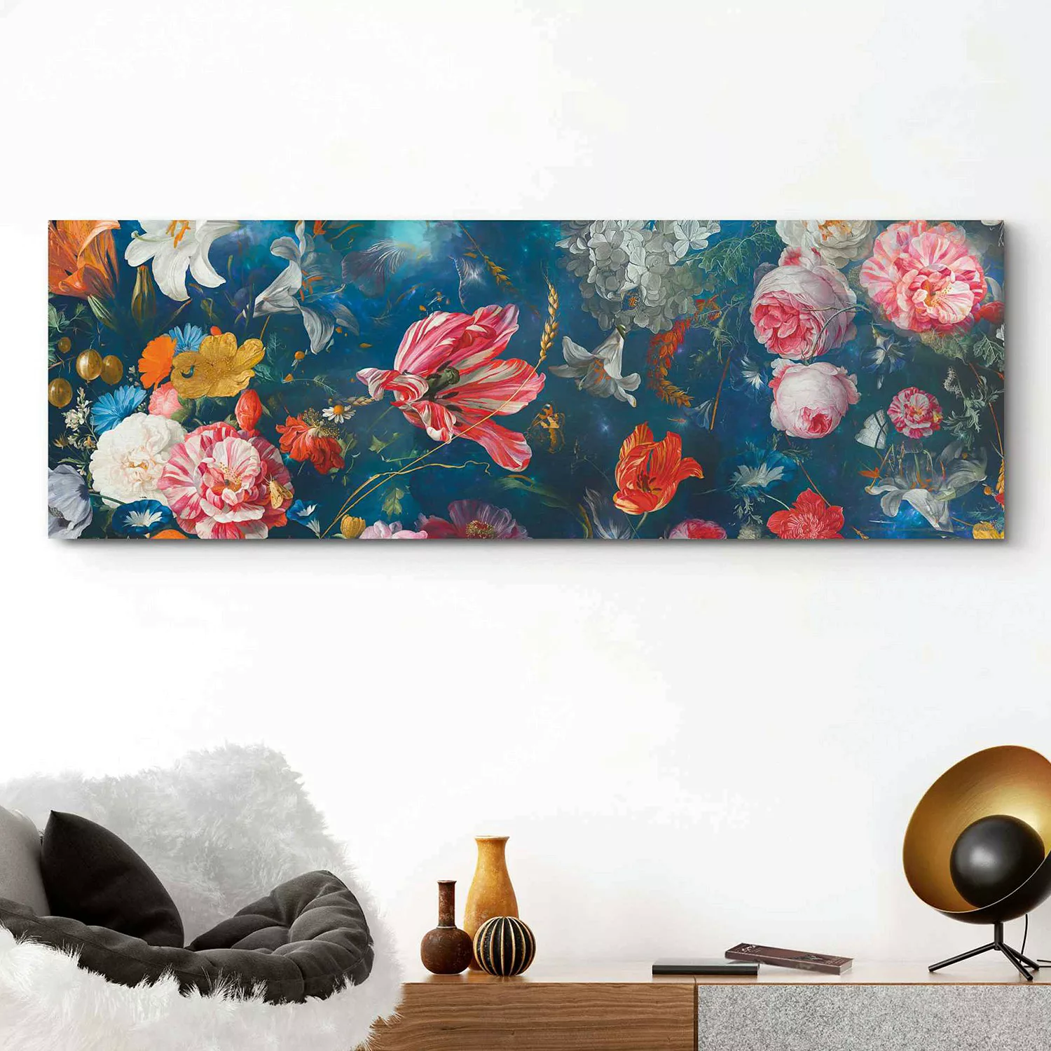home24 Wandbild Blumenwelt Farbenfroh II günstig online kaufen