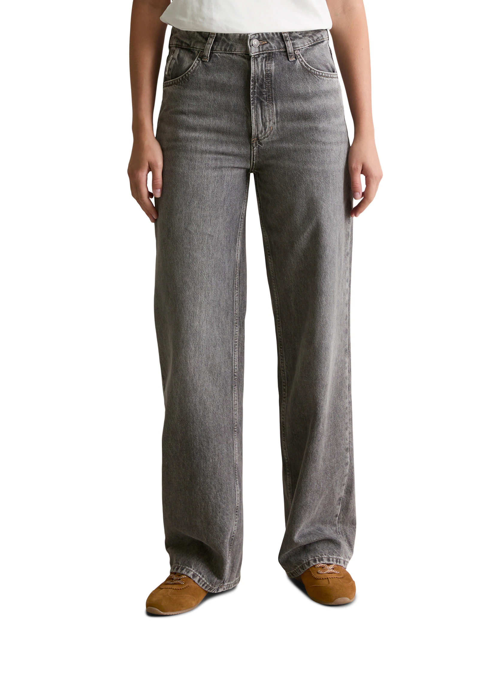 Marc OPolo DENIM Weite Jeans "aus Bio-Baumwolle ohne Stretch" günstig online kaufen