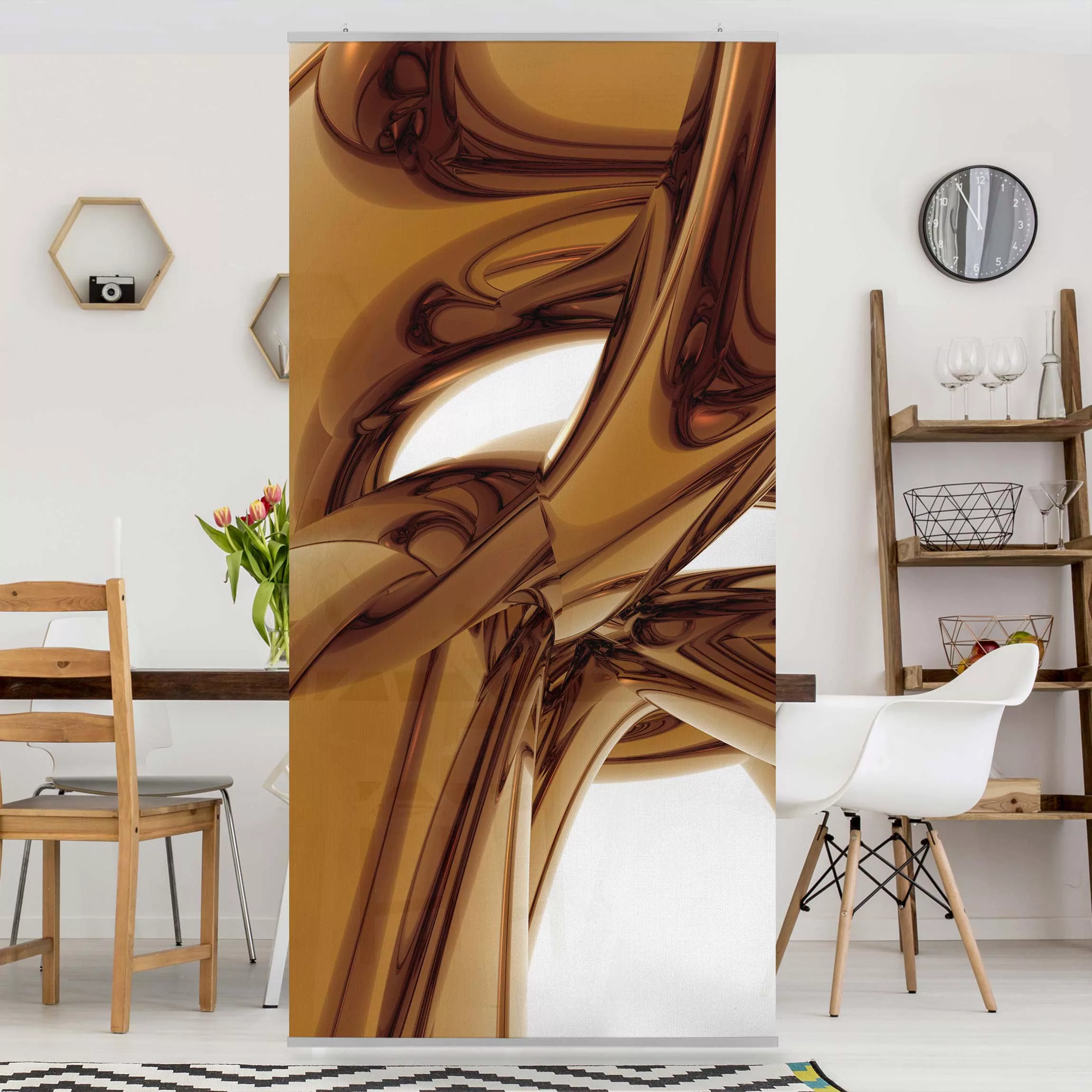 Raumteiler Muster & Textur Golden Brilliance günstig online kaufen