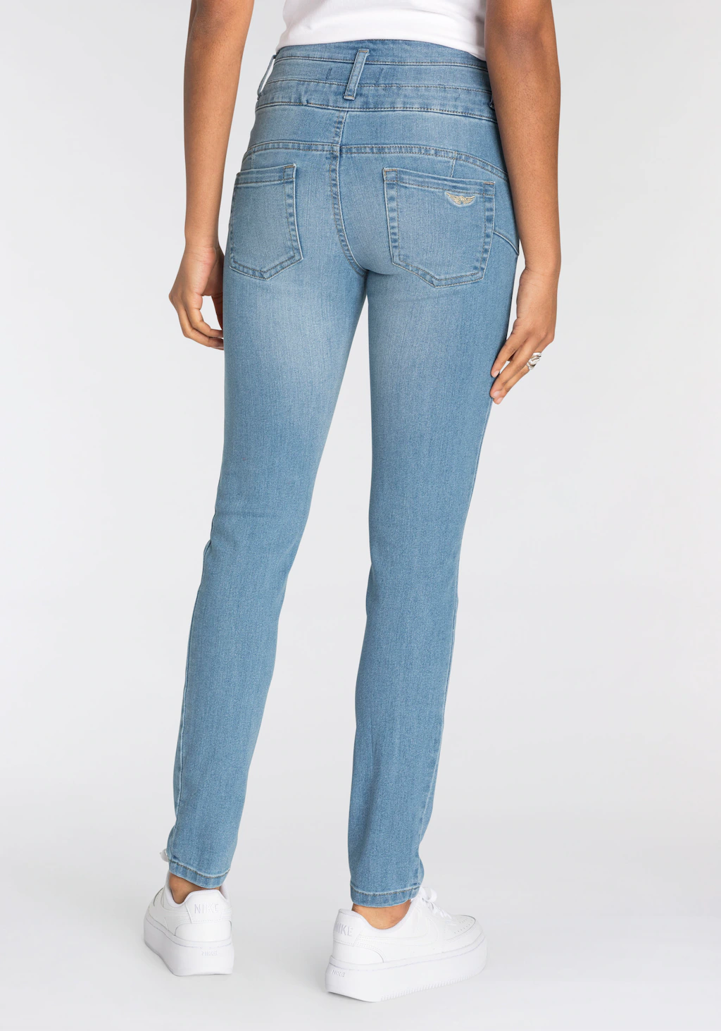 Arizona Slim-fit-Jeans mit extra breitem Bund High Waist günstig online kaufen