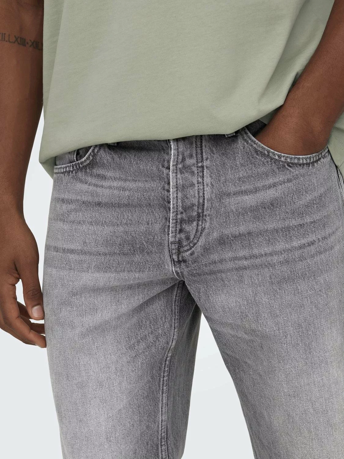 ONLY & SONS Loose-fit-Jeans ONSEDGE STRAIGHT BROMO 0017 DOT DNM NOOS günstig online kaufen