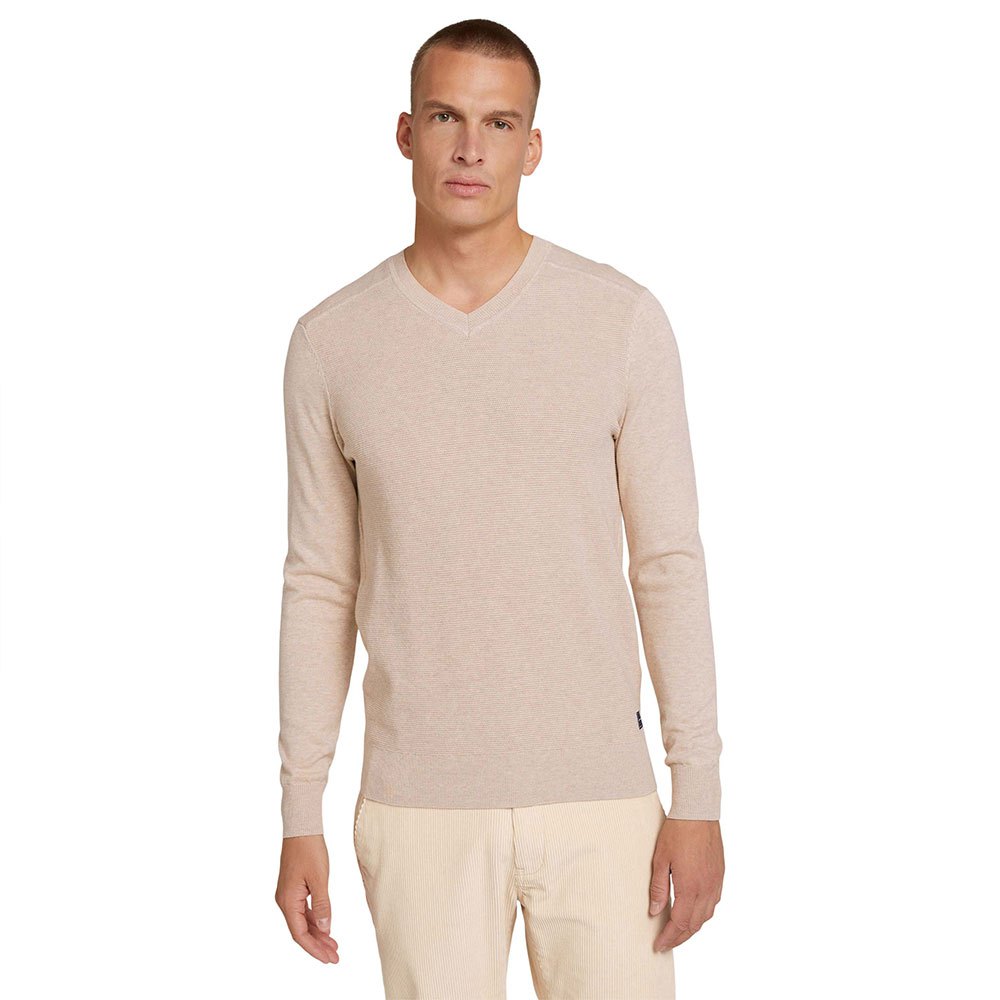 Tom Tailor 1028748 Pullover 2XL Soft Sand Beige Melange günstig online kaufen